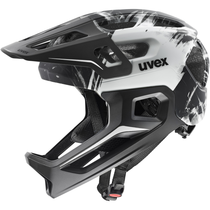 Uvex React jr. fullface Black-White Matt 52-56cm